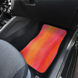 Ombre Sunset Watercolor Front And Back Car Mats 550317 - YourCarButBetter