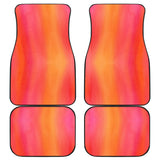 Ombre Sunset Watercolor Front And Back Car Mats 550317 - YourCarButBetter
