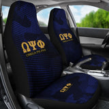 Omega Psi Phi Dark Blue Camo Car Seat Covers 211105 - YourCarButBetter