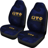 Omega Psi Phi Dark Blue Camo Car Seat Covers 211105 - YourCarButBetter