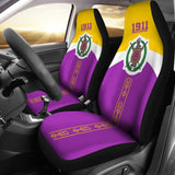 Omega Psi Phi Founding Year And Initials Car Seat Covers 210703 - YourCarButBetter