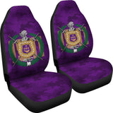 Omega Psi Phi Purple Camouflage Background Car Seat Covers Edition 210401 - YourCarButBetter
