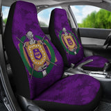 Omega Psi Phi Purple Camouflage Background Car Seat Covers Edition 210401 - YourCarButBetter