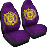 Omega Psi Phi Symbol Purple Camouflage Car Seat Covers 210805 - YourCarButBetter