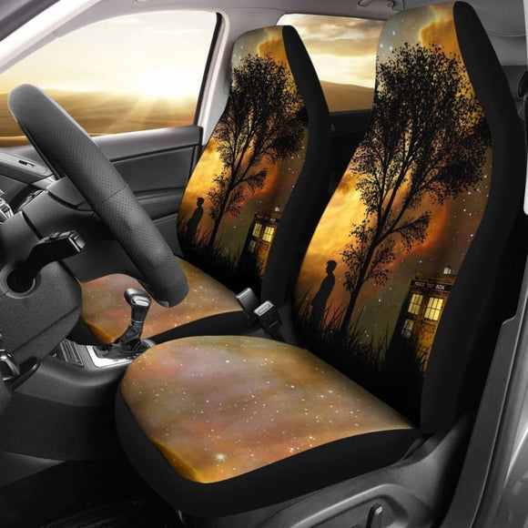 On Field Tardis Doctor Who Car Seat Covers Amazing 094201 - YourCarButBetter