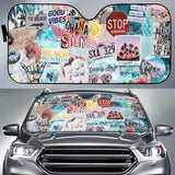 On The Beach Car Auto Sun Shades 211901 - YourCarButBetter