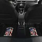 One Nation Under God American Flag Cross Car Floor Mats 211703 - YourCarButBetter