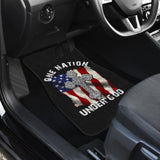 One Nation Under God American Flag Cross Car Floor Mats 211703 - YourCarButBetter