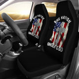 One Nation Under God American Flag Cross Car Seat Covers 211703 - YourCarButBetter