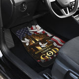 One Nation Under God American Flag Pigeon Flying Car Floor Mats 212501 - YourCarButBetter