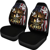 One Nation Under God American Flag Pigeon Flying Car Seat Covers 212501 - YourCarButBetter