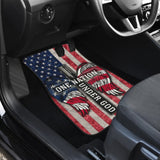 One Nation Under God American Flag Wings Cross Car Floor Mats 211703 - YourCarButBetter