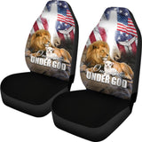 One Nation Under God Pledge of Allegiance USA Patriot Pride American Flag Car Seat Covers 212501 - YourCarButBetter