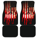 One Nation Under God Proud American Flag Universal Printing Car Floor Mats 212501 - YourCarButBetter