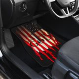 One Nation Under God Proud American Flag Universal Printing Car Floor Mats 212501 - YourCarButBetter