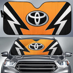 Orange And Black Toyota Amazing Style Car Auto Sun Shades Custom 1 210601 - YourCarButBetter