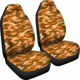 Orange Camouflage Car Seat Covers 112608 - YourCarButBetter