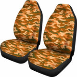 Orange Camouflage Car Seat Covers 112608 - YourCarButBetter