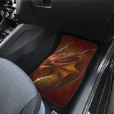 Orange Dragon Digital Art Design Amazing Gift Ideas Car Floor Mats 212501 - YourCarButBetter