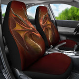 Orange Dragon Digital Art Design Amazing Gift Ideas Car Seat Covers 212501 - YourCarButBetter