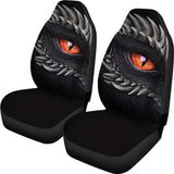 Orange Dragon Eye Custom Car Accessories Car Seat Covers 211301 - YourCarButBetter