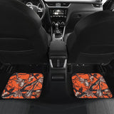 Orange Forest Hunting Camouflage Car Floor Mats 210807 - YourCarButBetter