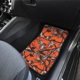 Orange Forest Hunting Camouflage Car Floor Mats 210807 - YourCarButBetter