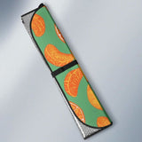 Orange Fruit Pattern Green Background Car Auto Sun Shades 460402 - YourCarButBetter