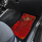 Orange Grunge Art Car Floor Mats 210202 - YourCarButBetter