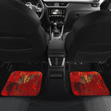 Orange Grunge Art Car Floor Mats 210202 - YourCarButBetter