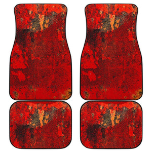 Orange Grunge Art Car Floor Mats 210202 - YourCarButBetter