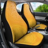 Orange Mandalas Car Seat Covers 105905 - YourCarButBetter