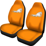 Orange Mustang Horse Silhouette Car Seat Covers Custom 3 210701 - YourCarButBetter