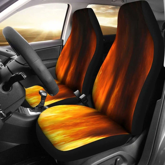 Orange Red Flames Custom Seat Covers 181703 - YourCarButBetter