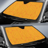 Orange Traditional Indian Element Pattern Car Auto Sun Shades 094201 - YourCarButBetter