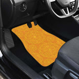 Orange Traditional Indian Element Pattern Front And Back Car Mats 094201 - YourCarButBetter