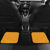 Orange Traditional Indian Element Pattern Front And Back Car Mats 094201 - YourCarButBetter