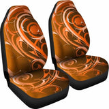 Orange Tribal Swirls Car Seat Covers 102802 - YourCarButBetter