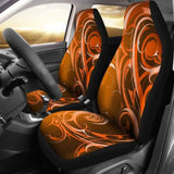 Orange Tribal Swirls Car Seat Covers 102802 - YourCarButBetter