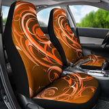 Orange Tribal Swirls Car Seat Covers 102802 - YourCarButBetter