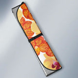 Orange Yellow Orchid Flower Pattern Background Car Auto Sun Shades 182102 - YourCarButBetter