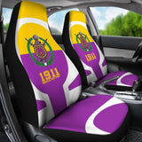 Original Omega Psi Phi Fraternity Car Seat Covers 210703 - YourCarButBetter