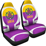 Original Omega Psi Phi Fraternity Car Seat Covers 210703 - YourCarButBetter