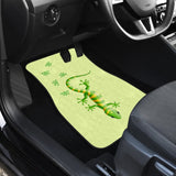 Ornate Green Lizard Reptile Car Floor Mats 211706 - YourCarButBetter