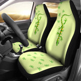 Ornate Green Lizard Reptile Car Seat Covers 211706 - YourCarButBetter