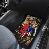 Outshine Camouflage US Marine Corps Custom American Flag Punisher Car Floor Mats 211803 - YourCarButBetter