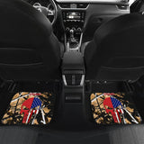 Outshine Camouflage US Marine Corps Custom American Flag Punisher Car Floor Mats 211803 - YourCarButBetter