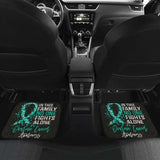 Ovarian Cancer No One Fights Alone Car Floor Mats 210101 - YourCarButBetter