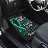 Ovarian Cancer No One Fights Alone Car Floor Mats 210101 - YourCarButBetter