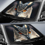 Owl Close Up 4K Car Sun Shade 172609 - YourCarButBetter